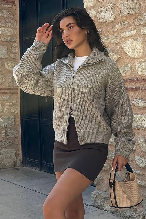 Cardigan NELVIRA GREY, Culoare: gri, IVET.RO - Reduceri de până la -80%