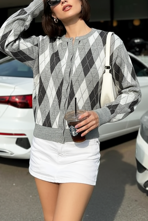 Cardigan MENDUZA GREY, Culoare: gri, IVET.RO - Reduceri de până la -80%