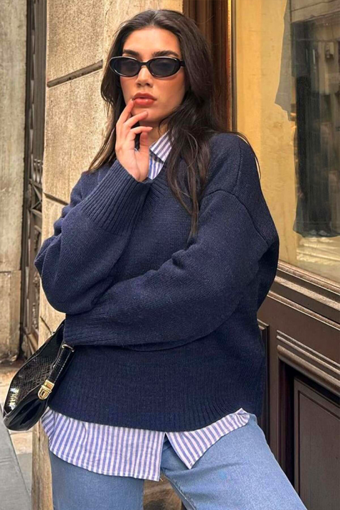 Pulover ROZEYA NAVY, Culoare: bleumarin, IVET.RO - Reduceri de până la -80%