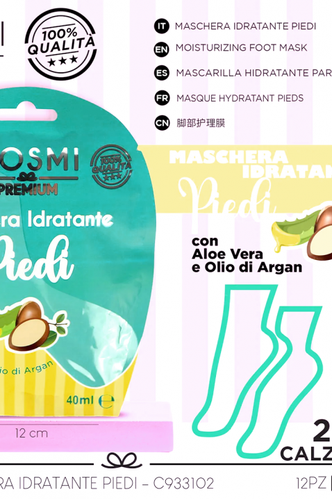 Mască pentru picioare COSMI Foot Mask Aloe VeraIVET.RO - Reduceri de până la -80%