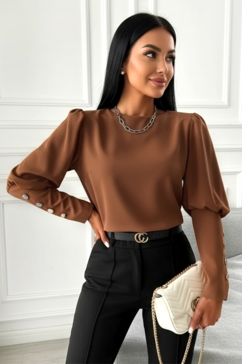 Bluză damă MARIOVA BROWN, Culoare: maro, IVET.RO - Reduceri de până la -80%