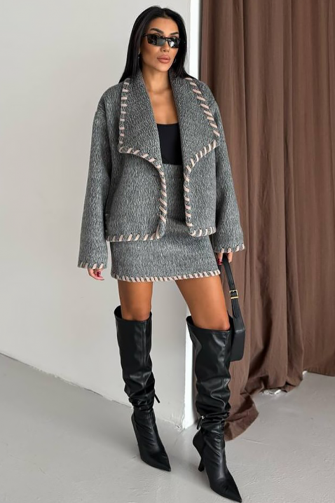 Set ADELVIRA GREY, Culoare: gri, IVET.RO - Reduceri de până la -80%