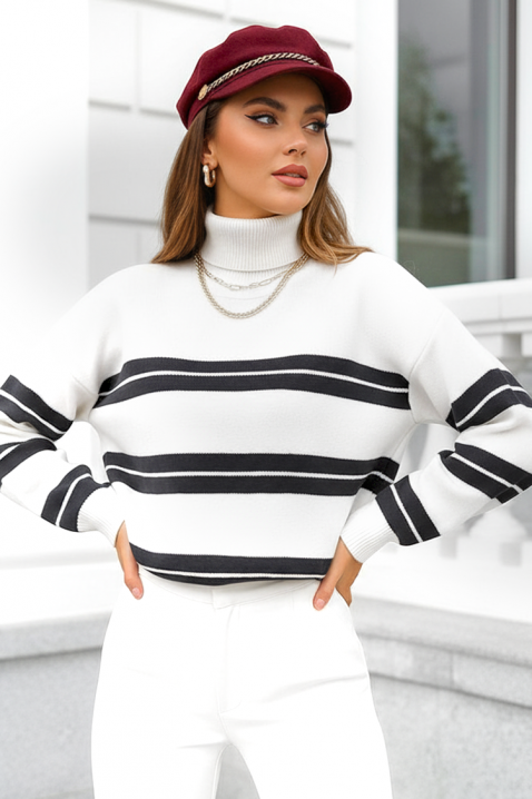 Pulover ZADRENA WHITE, Culoare: alb, IVET.RO - Reduceri de până la -80%