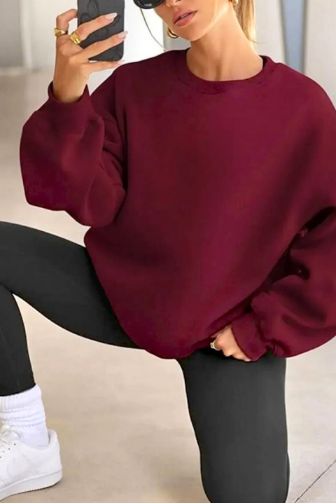 Bluză damă DAVINZA BORDO, Culoare: bordo, IVET.RO - Reduceri de până la -80%