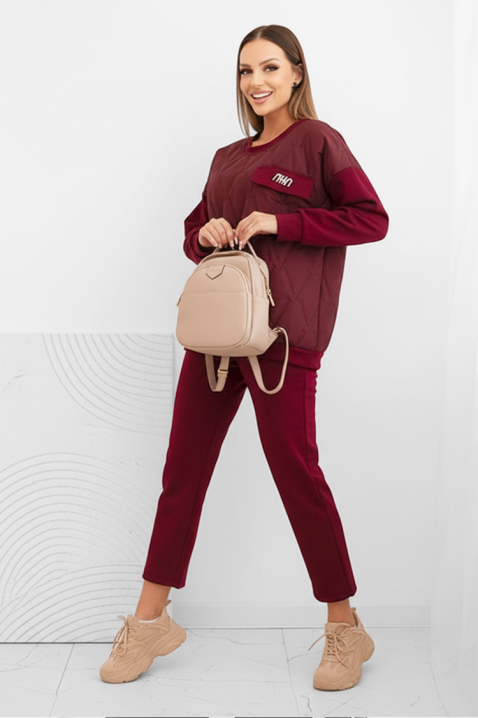 Set REBRALZA BORDO, Culoare: bordo, IVET.RO - Reduceri de până la -80%