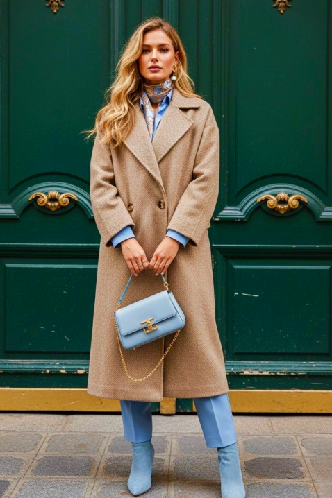 Palton KANSITA BEIGE, Culoare: bej, IVET.RO - Reduceri de până la -80%