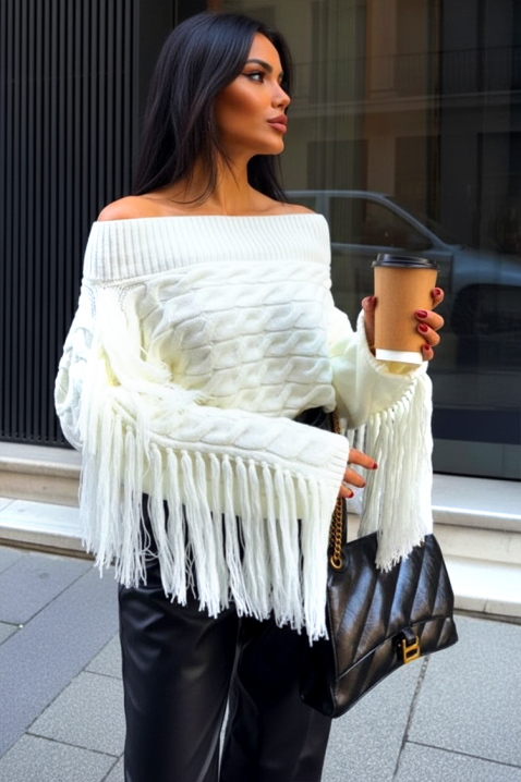 Pulover REZVILZA WHITE, Culoare: alb, IVET.RO - Reduceri de până la -80%