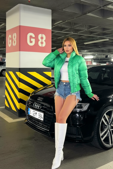 Geacă REZLINDA GREEN, Culoare: verde, IVET.RO - Reduceri de până la -80%