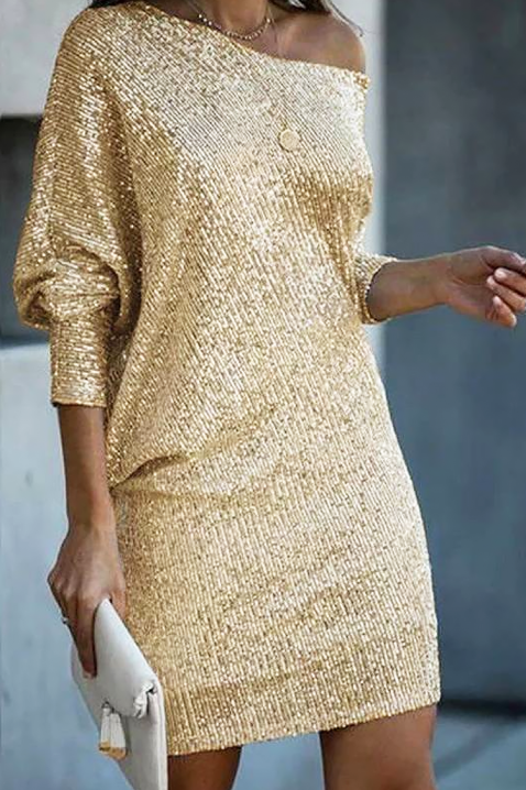 Rochie VIOXETA GOLD, Culoare: auriu, IVET.RO - Reduceri de până la -80%