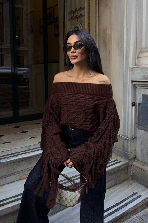 Pulover REZVILZA BROWN, Culoare: maro, IVET.RO - Reduceri de până la -80%