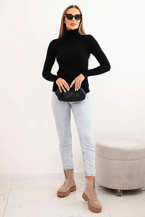 Bluză damă AMSIVA BLACK, Culoare: negru, IVET.RO - Reduceri de până la -80%