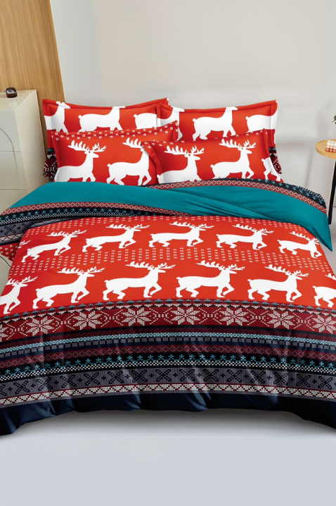 Lenjerie de pat ZIONLY 160x200 cm bumbac 4 piese, Culoare: multicolor, IVET.RO - Reduceri de până la -80%