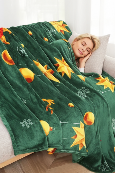 Pătură STRELODA 200x220 cm, Culoare: verde, IVET.RO - Reduceri de până la -80%