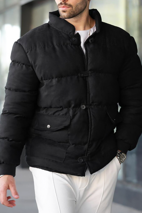 Geacă bărbați RAMOLFO BLACK, Culoare: negru, IVET.RO - Reduceri de până la -80%