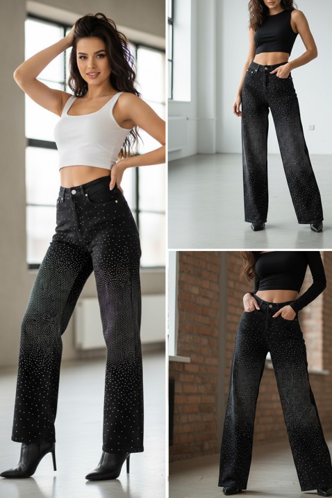 Blugi TERALZA BLACK, Culoare: negru, IVET.RO - Reduceri de până la -80%