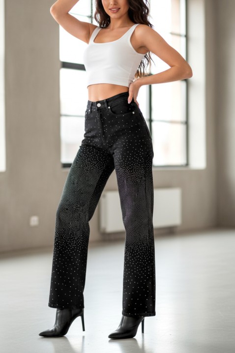 Blugi TERALZA BLACK, Culoare: negru, IVET.RO - Reduceri de până la -80%