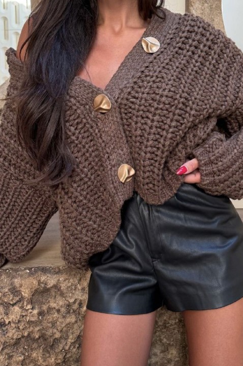 Cardigan AMOLVINA BROWN, Culoare: maro, IVET.RO - Reduceri de până la -80%
