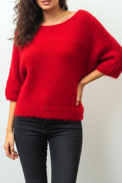Pulover LUKSONZA RED, Culoare: roșu, IVET.RO - Reduceri de până la -80%