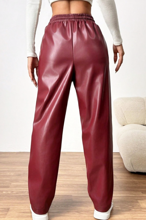 Pantaloni CRUELZA BORDO, Culoare: bordo, IVET.RO - Reduceri de până la -80%