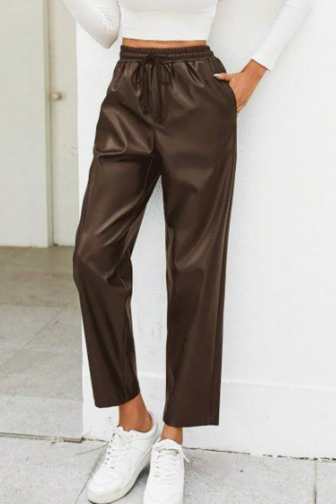 Pantaloni CRUELZA BROWN, Culoare: maro, IVET.RO - Reduceri de până la -80%
