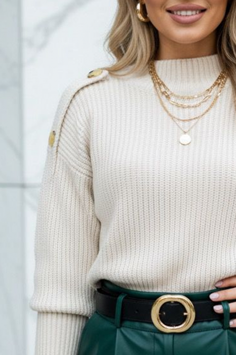 Pulover KOPRILZA WHITE, Culoare: alb, IVET.RO - Reduceri de până la -80%