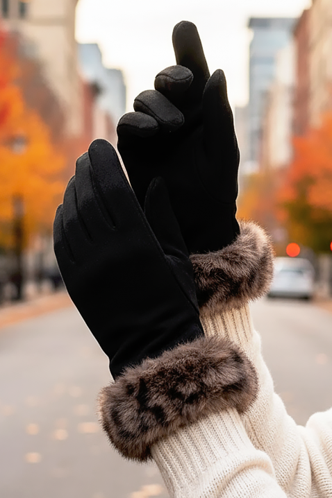 Mănuși damă GLOVENZA BLACK, Culoare: negru, IVET.RO - Reduceri de până la -80%