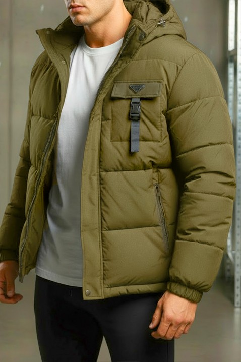 Geacă bărbați JERENTO KHAKI, Culoare: khaki, IVET.RO - Reduceri de până la -80%
