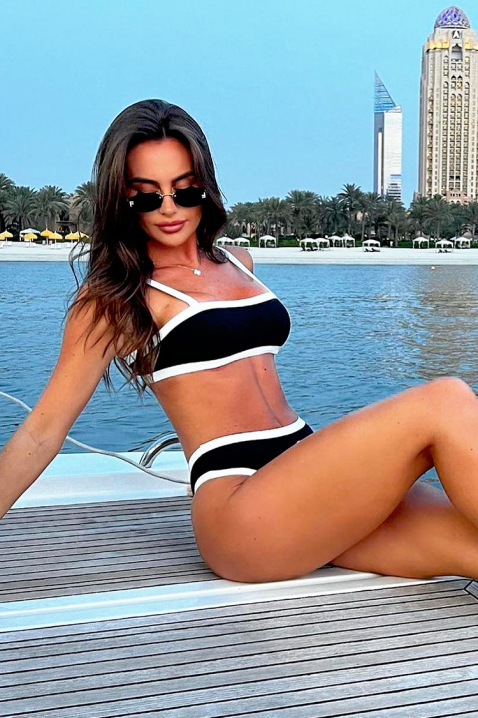 Costum de baie VOLMERFA, Culoare: negru și alb, IVET.RO - Reduceri de până la -80%