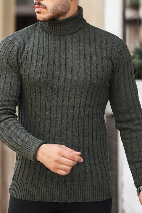 Pulover bărbați BERELGO KHAKI, Culoare: khaki, IVET.RO - Reduceri de până la -80%
