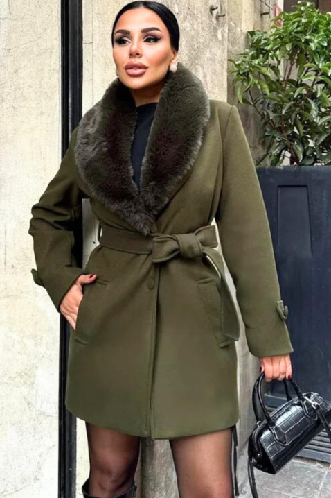 Palton DOLNEVA KHAKI, Culoare: khaki, IVET.RO - Reduceri de până la -80%