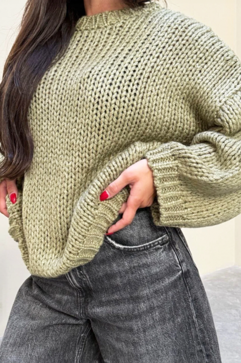 Pulover LEVOLDA GREEN, Culoare: verde, IVET.RO - Reduceri de până la -80%