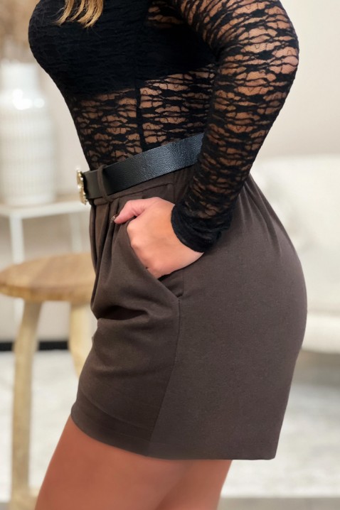 Pantaloni scurți DROMBELZA BROWN, Culoare: maro, IVET.RO - Reduceri de până la -80%