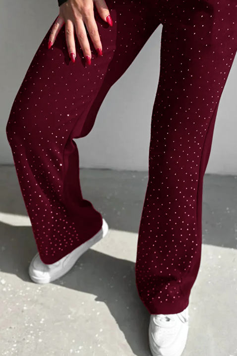 Pantaloni TOLSINA BORDO, Culoare: bordo, IVET.RO - Reduceri de până la -80%