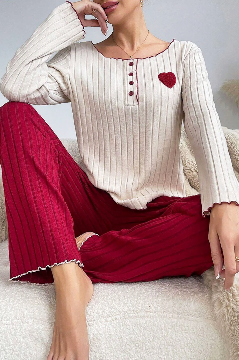 Pijama RELDINZA RED, Culoare: bordo, IVET.RO - Reduceri de până la -80%