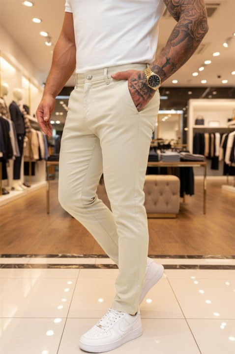 Pantaloni bărbați MALROVO BEIGE - Pantaloni | Ivet.RO Pantaloni bărbați MALROVO BEIGE, Culoare: bej, IVET.RO - Reduceri de până la -80%