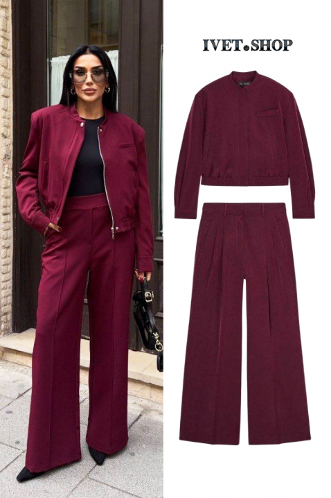 Set BORLONZA BORDO, Culoare: bordo, IVET.RO - Reduceri de până la -80%