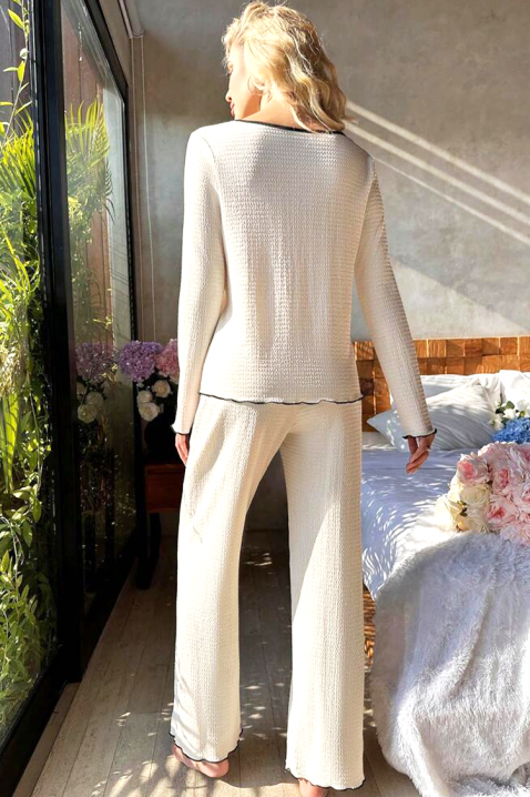 Pijama VRILDONZA, Culoare: ecru, IVET.RO - Reduceri de până la -80%