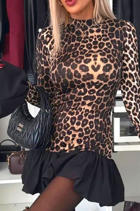Rochie BAMBESA, Culoare: leopard, IVET.RO - Reduceri de până la -80%