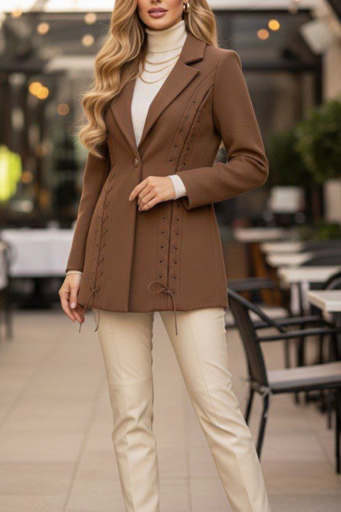 Sacou BUZVINZA CAMEL, Culoare: maro deschis    , IVET.RO - Reduceri de până la -80%