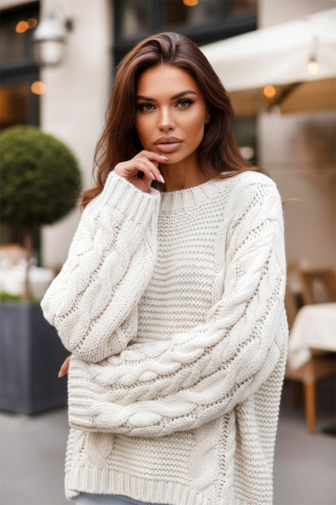 Pulover TINTEFA WHITE, Culoare: alb, IVET.RO - Reduceri de până la -80%
