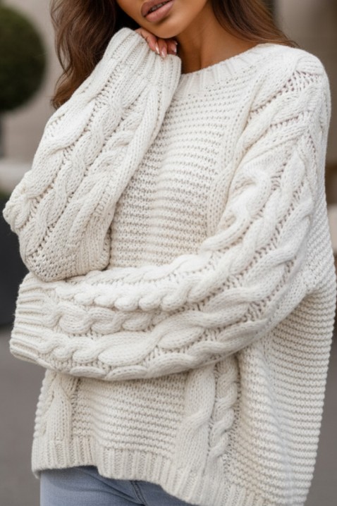 Pulover TINTEFA WHITE, Culoare: alb, IVET.RO - Reduceri de până la -80%