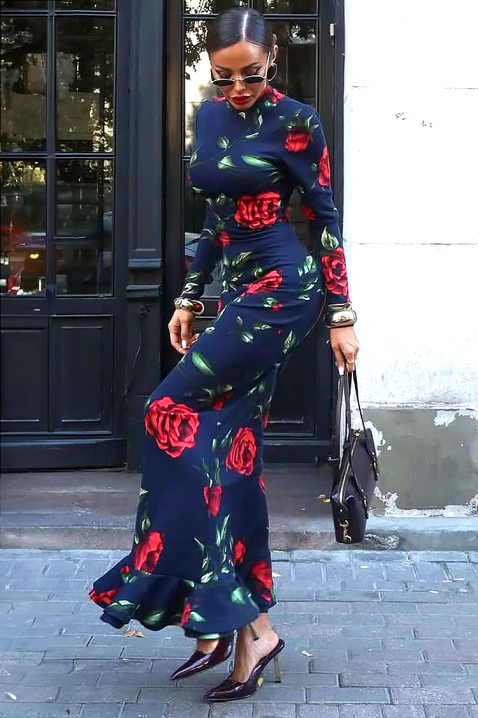 Rochie ROZLENDA - Rochii lungi | Ivet.RO Rochie ROZLENDA, Culoare: bleumarin, IVET.RO - Reduceri de până la -80%