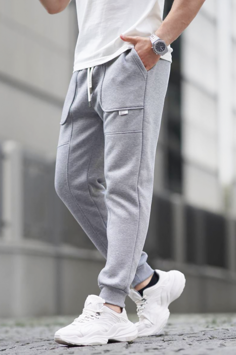 Pantaloni bărbați LODRIGO GREY, Culoare: gri, IVET.RO - Reduceri de până la -80%