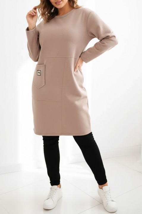 Tunică DANZONA BEIGE - Maxi modă | Ivet.RO Tunică DANZONA BEIGE, Culoare: bej, IVET.RO - Reduceri de până la -80%