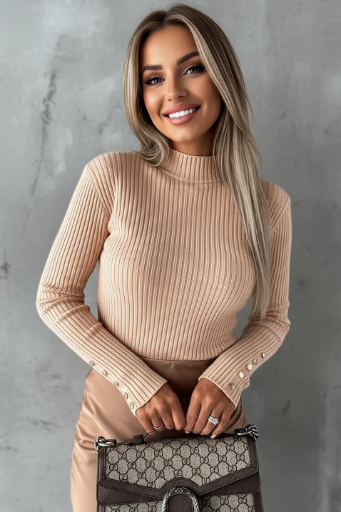 Pulover ZANBRILDA BEIGE - Pulovere | Ivet.RO Pulover ZANBRILDA BEIGE, Culoare: bej, IVET.RO - Reduceri de până la -80%