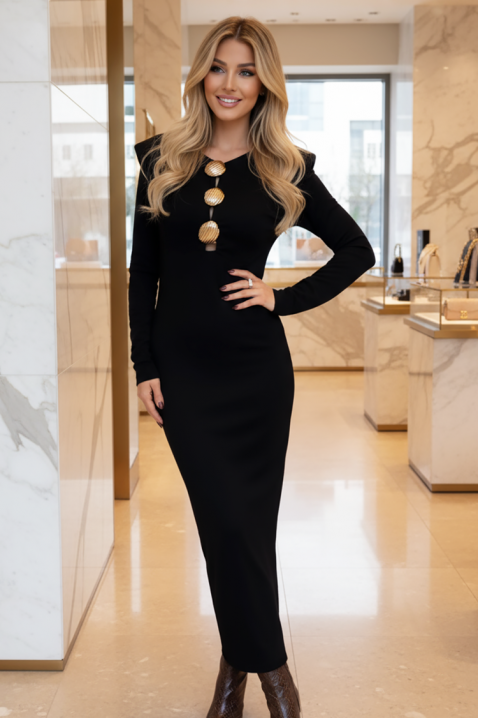 Rochie MELSONSA BLACK - Rochii casual | Ivet.RO Rochie MELSONSA BLACK, Culoare: negru, IVET.RO - Reduceri de până la -80%