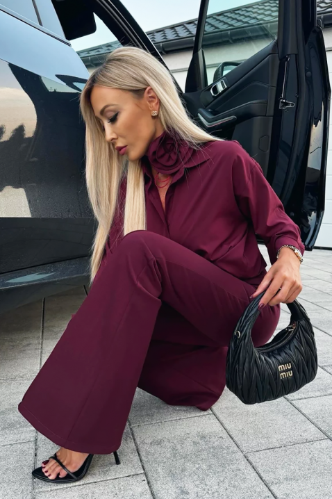 Pantaloni VELGONSA BORDO - Pantaloni | Ivet.RO Pantaloni VELGONSA BORDO, Culoare: maro, IVET.RO - Reduceri de până la -80%