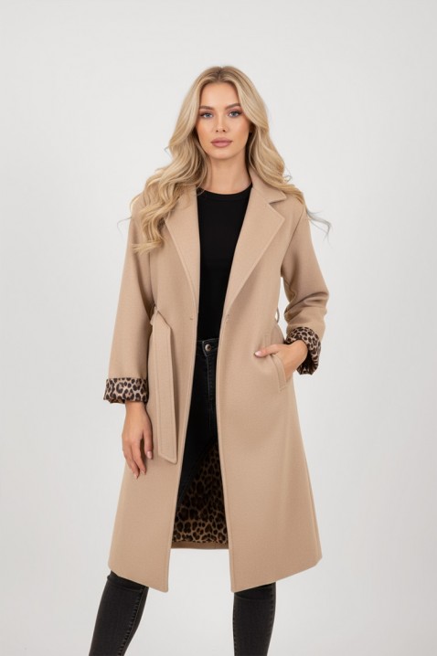 Palton TURGELA BEIGE - Paltoane | Ivet.RO Palton TURGELA BEIGE, Culoare: bej, IVET.RO - Reduceri de până la -80%