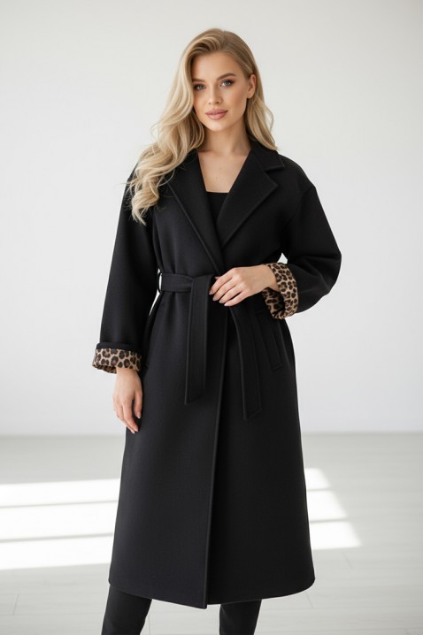 Palton TURGELA BLACK - Paltoane | Ivet.RO Palton TURGELA BLACK, Culoare: negru, IVET.RO - Reduceri de până la -80%