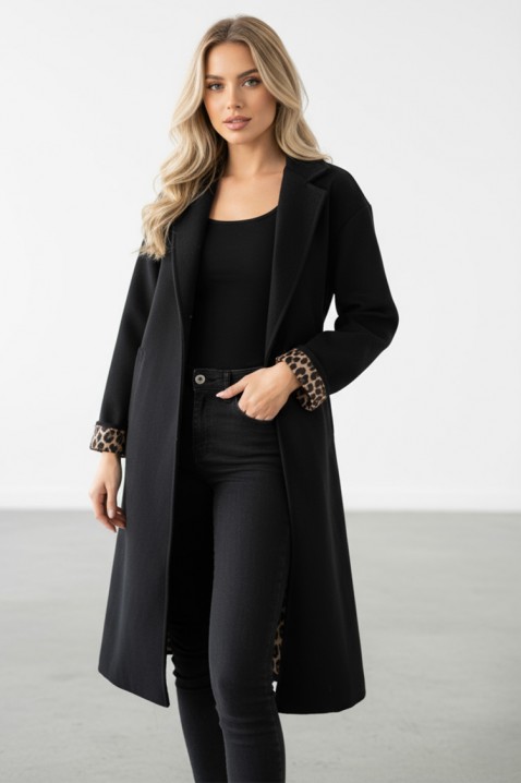 Palton TURGELA BLACK - Paltoane | Ivet.RO Palton TURGELA BLACK, Culoare: negru, IVET.RO - Reduceri de până la -80%